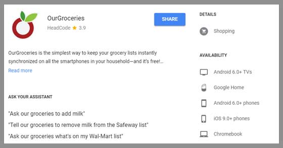 Google Assistant Explore Details