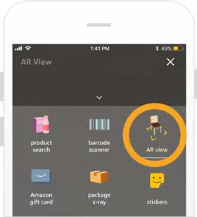 Amazon Shopping AR View