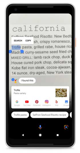 Google Assistant Google Lens