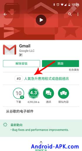 Google Play Store 排名资料