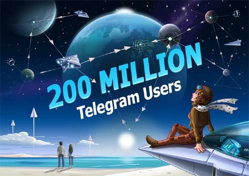 Telegram 200 Million users