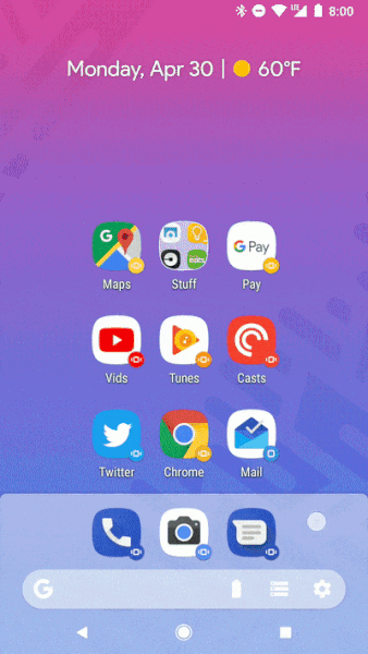 Action Launcher v35 App Drawer