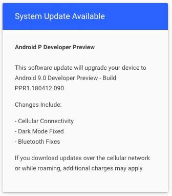 Essential Phone  Android P Developer Preview