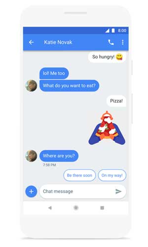 Android Messages App Smart Reply