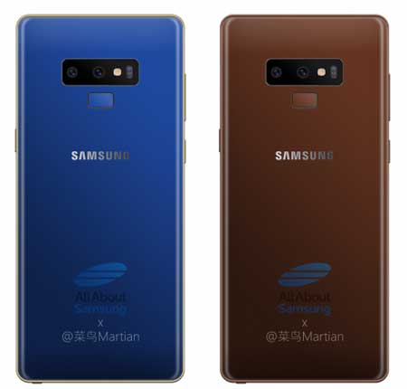 Galaxy Note 9 Blue Brown