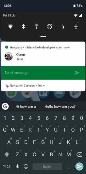 Gboard Smart Replies