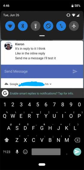 Gboard Smart Replies