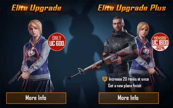 PUBG Mobile Elite Upgrade