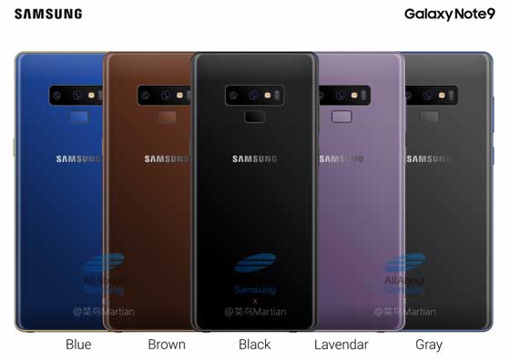 Samsung Galaxy Note 9 Color
