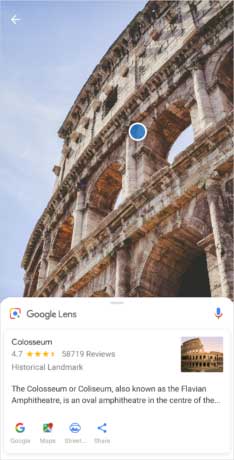 Sony Xperia XZ2 Google Lens