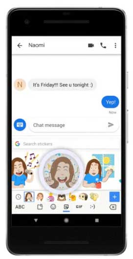 Gboard Selfie Stickers 2