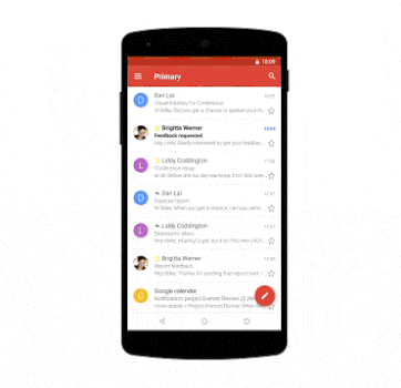 Gmail App 會話群組檢視