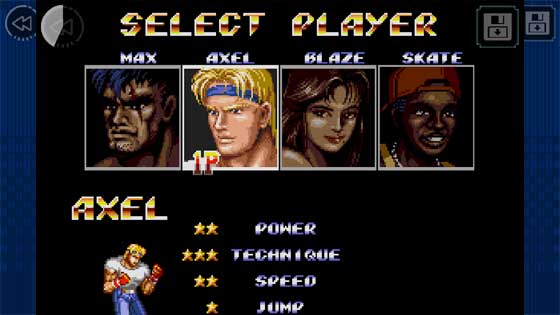 Streets of Rage 2 Classic 怒之铁拳2 角色