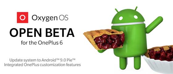 OnePlus 6 Android 9 Pie Open Beta