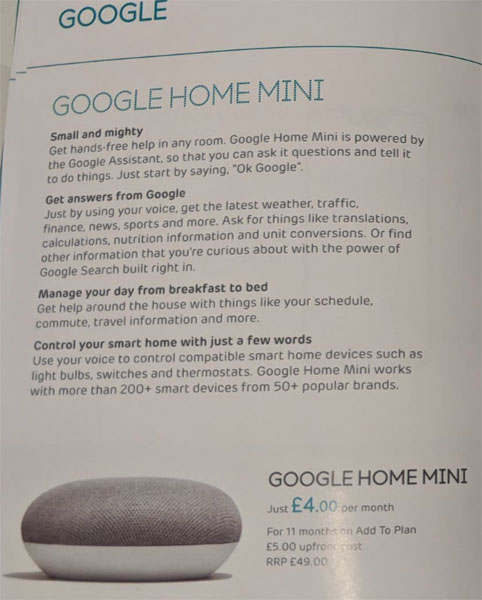 Google Home Mini