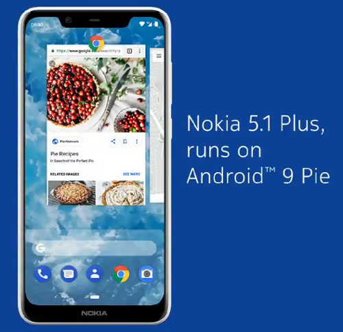Nokia 5.1 Plus Android 9 Pie