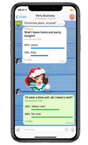 Telegram Poll 投票結果