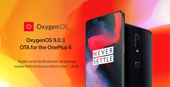 OnePlus 6 OxygenOS 9.0.3