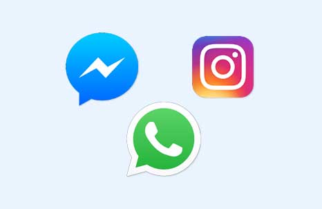 WhatsApp, Instagram 和 Faceook Messenger