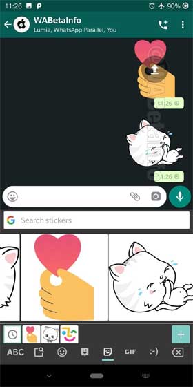 WhatsApp Gboard Stickers