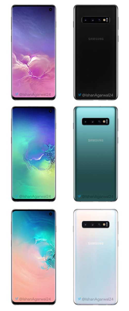 Samsung Galaxy S10 颜色