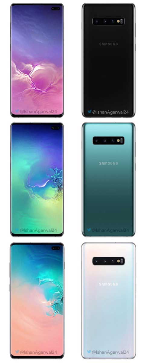 Samsung Galaxy S10+ 颜色