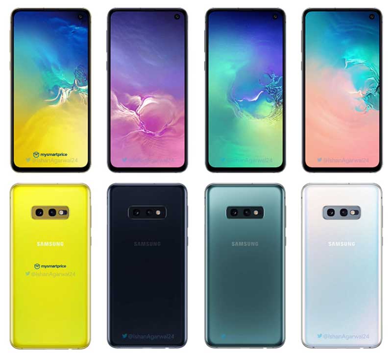 Samsung Galaxy S10e 顏色