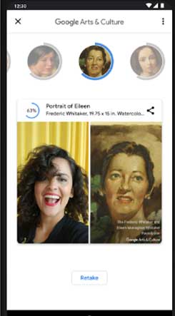 Google Arts & Culture Art Selfie