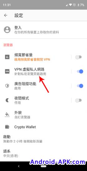 Opera Beta 设定