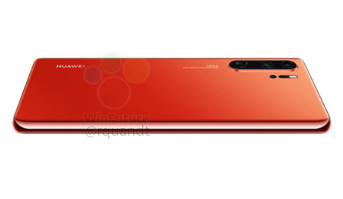 红色 Huawei P30 Pro 