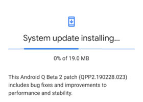 Android Q Beta 2 Patch