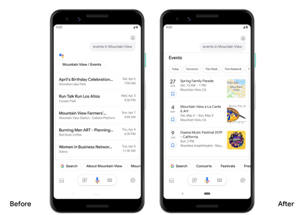 Google Assistant Events