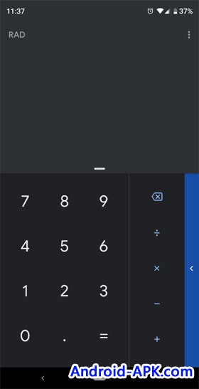 Google Calculator Dark Theme