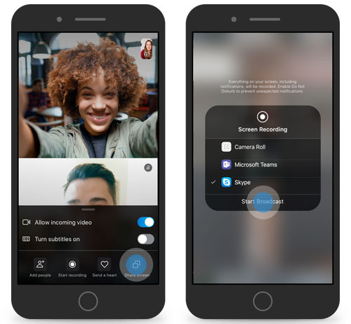 Skype Preview Screen Sharing