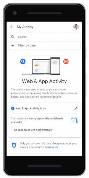 Google Web/App Activity Delete
