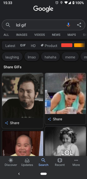 Google Image 搜寻 Gif