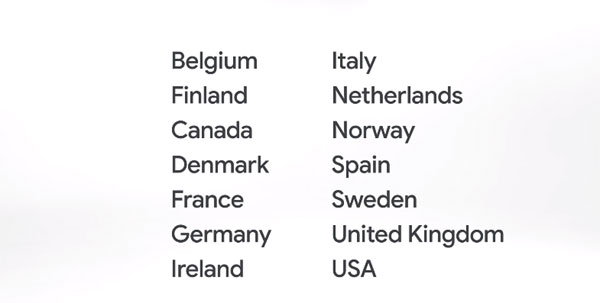 Stadia Country List