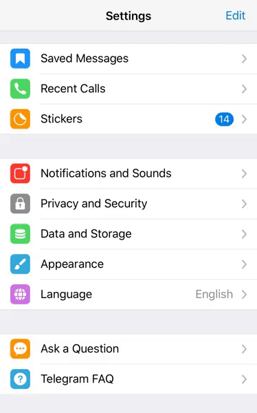 Telegram Privacy Settings