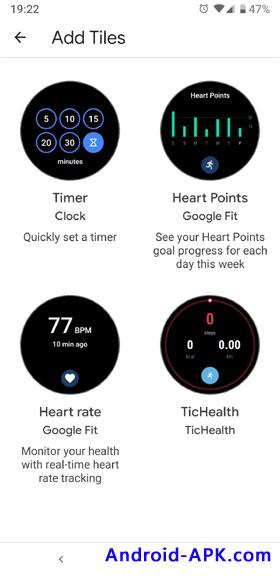 Wear OS Add Tiles