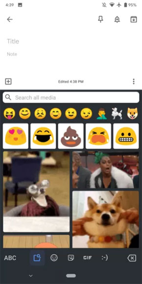 Gboard Emoji Tall Keyboard