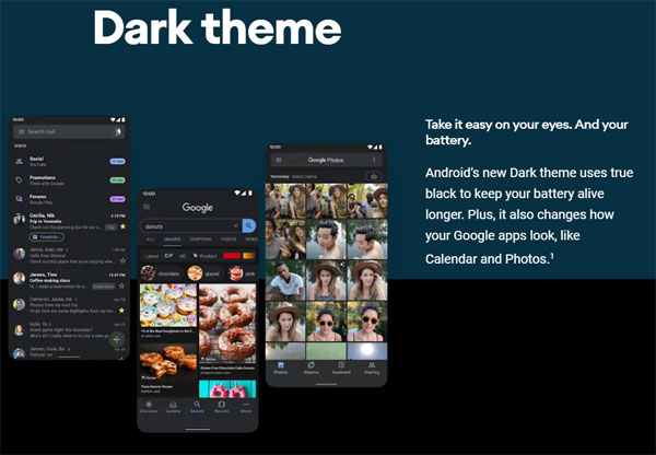 Android 10 Dark Theme