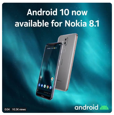 Nokia 8.1 Android 10 升級