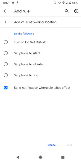 Android 10 Rule