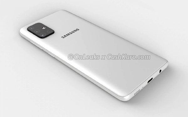 Samsung Galaxy A71 Back View