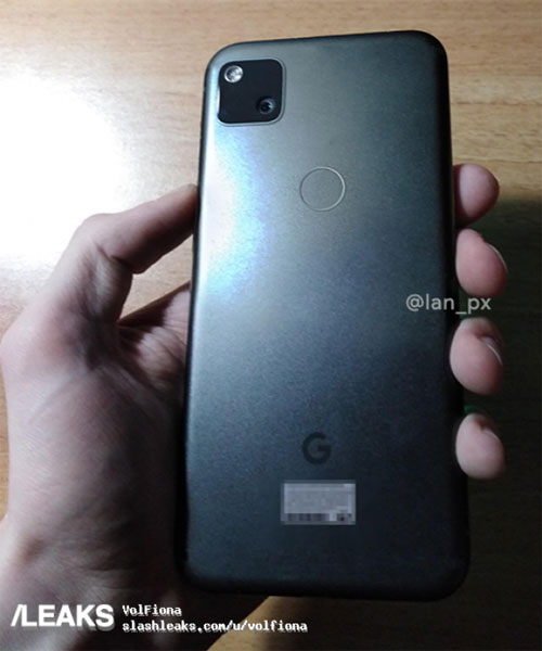 Google Pixel 4a Back View