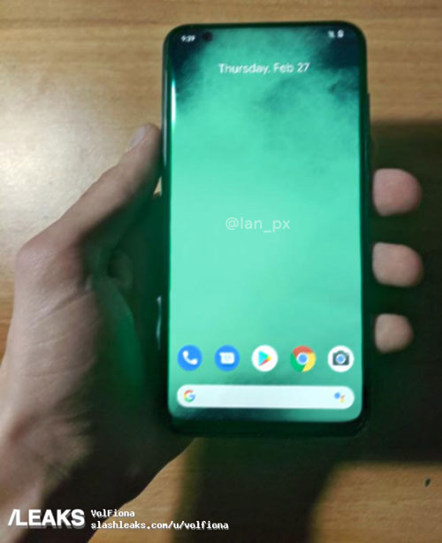 Google Pixel 4a Front View