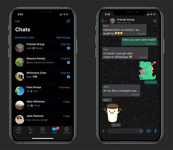 WhatsApp Dark Mode 