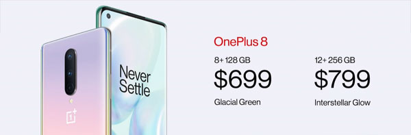 OnePlus 8 Price