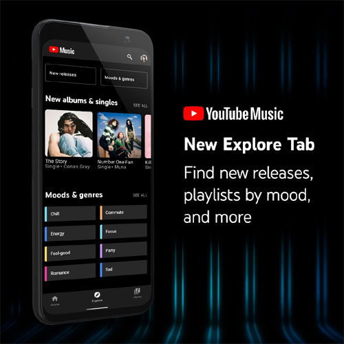 Youtube Music Explore Tab 