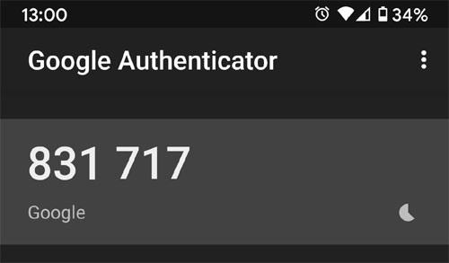 Google Authenticator App 
